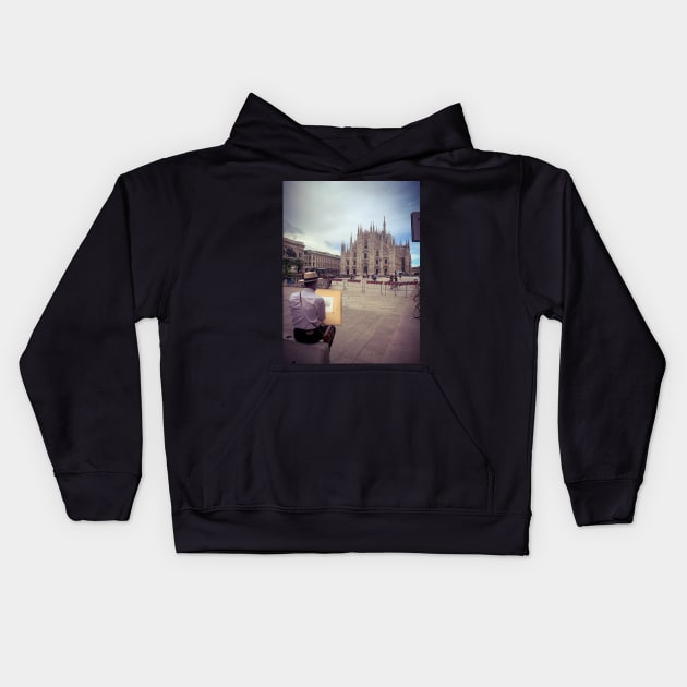 Duomo, Milano, Italy Kids Hoodie by eleonoraingrid